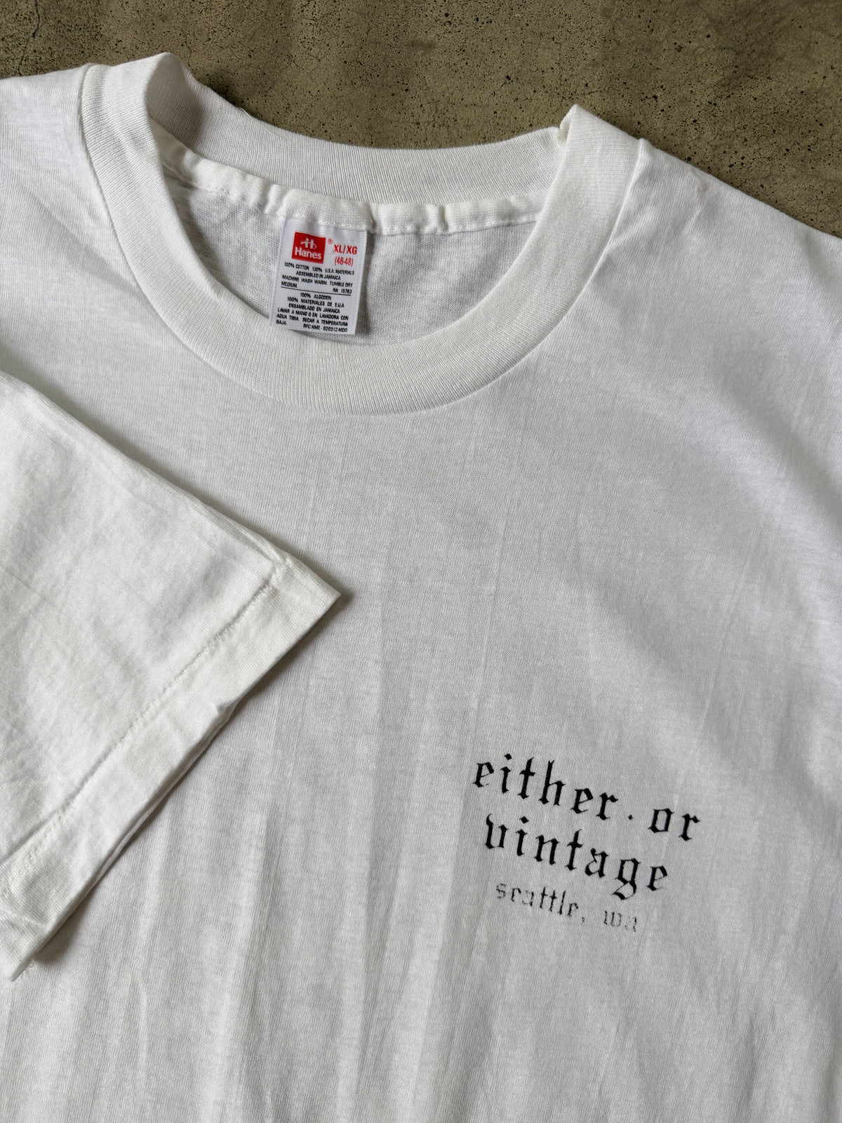 Either/Or Vintage “Jester” T-shirt, XL 21”x32” *misprint