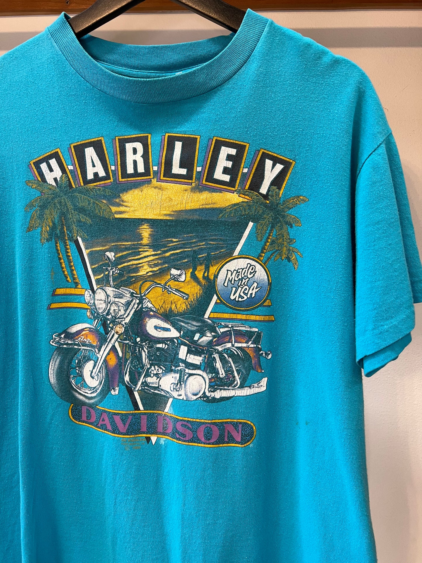 1990 3D Emblem Hawaii Harley Davidson T-shirt