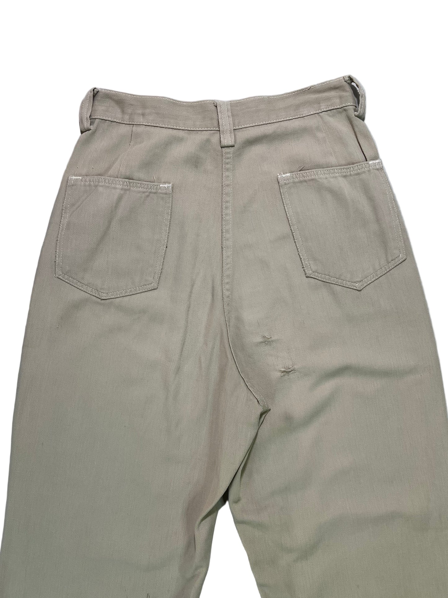 1950’s Khaki Ranch Craft Side Zip Capri Pant 24”x25”