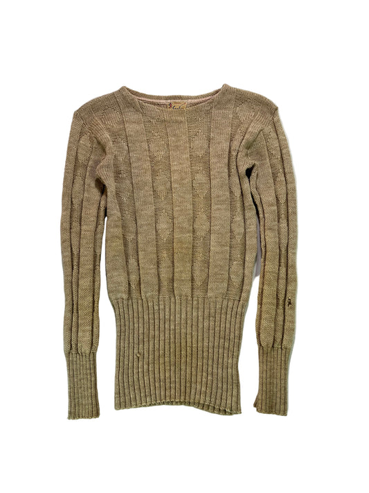 1940’s Sarby Sportswear Oatmeal Golfing Sweater