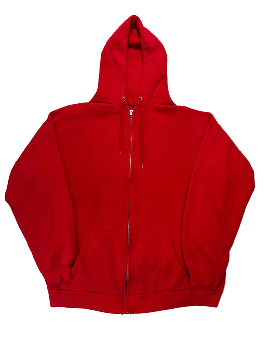 80’s Red Zip Up Hoodie