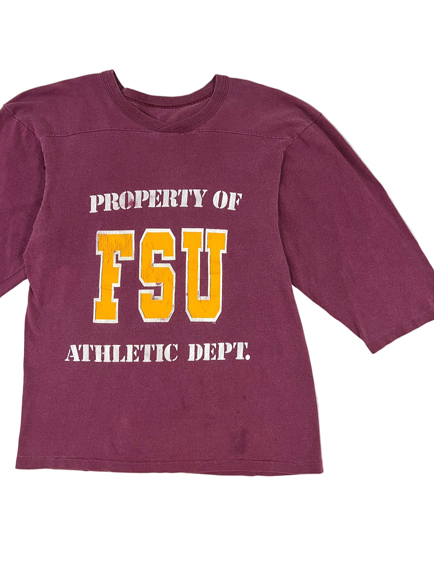 80s FSU Athletic Department 3/4 Sleeve