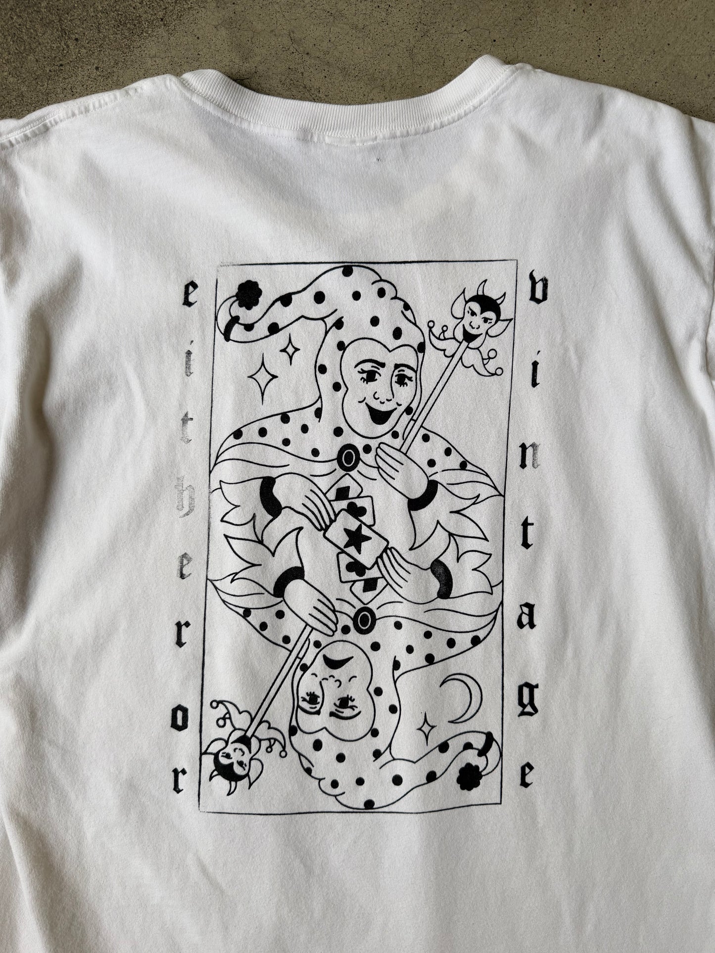 Either/Or Vintage “Block Letter” T-shirt, Large 20”x27”