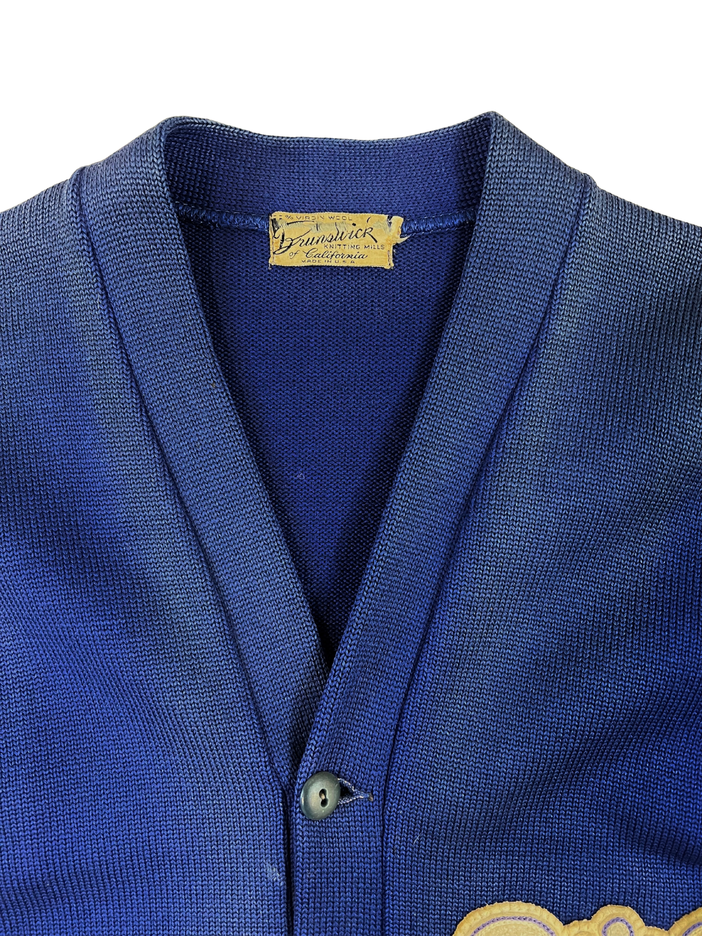 1950s/60s Navy Blue Letterman AHS Choir Cardigan