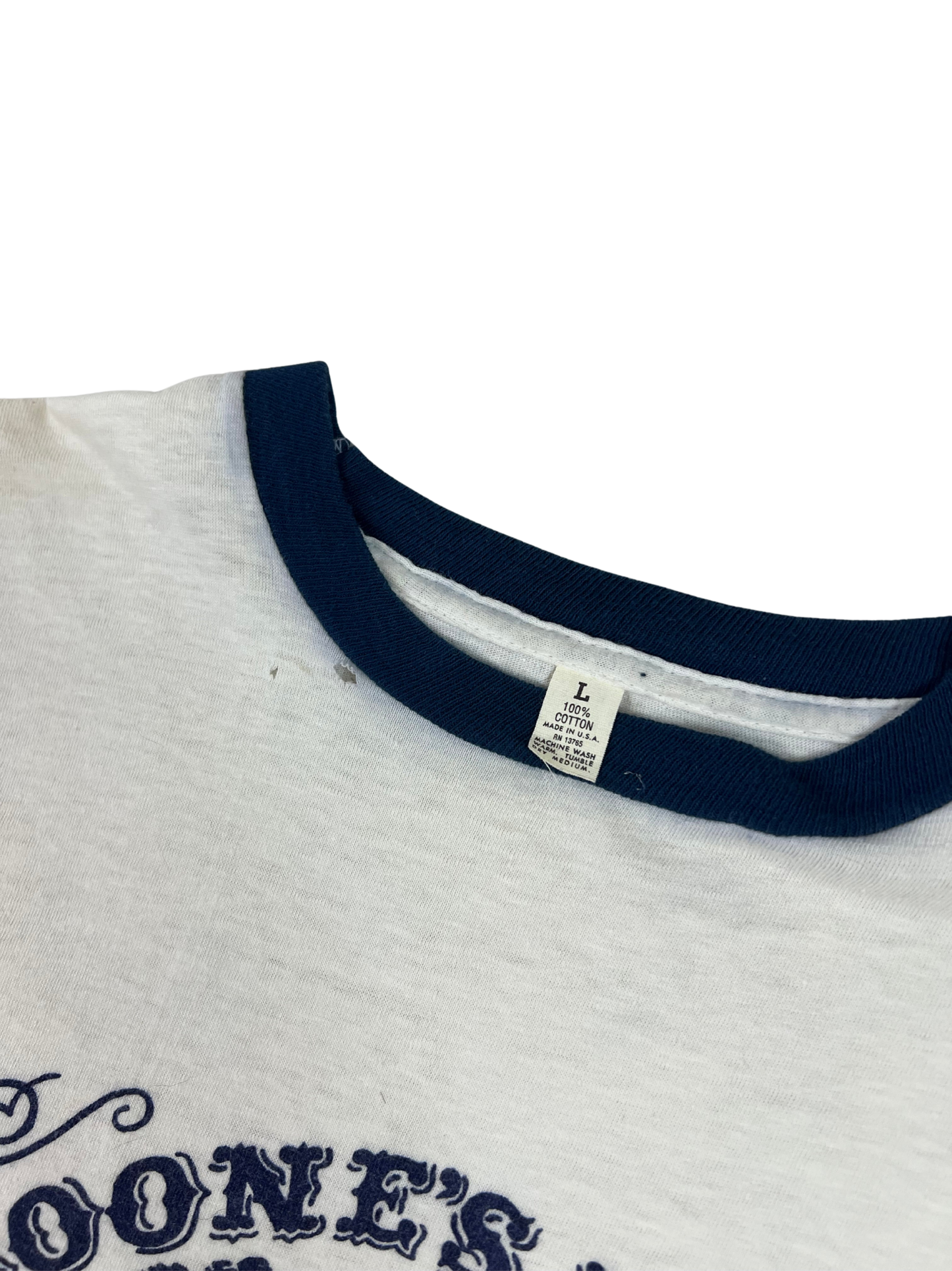 70s Boones Farm Wild Mountain Navy Blue Ringer T-shirt