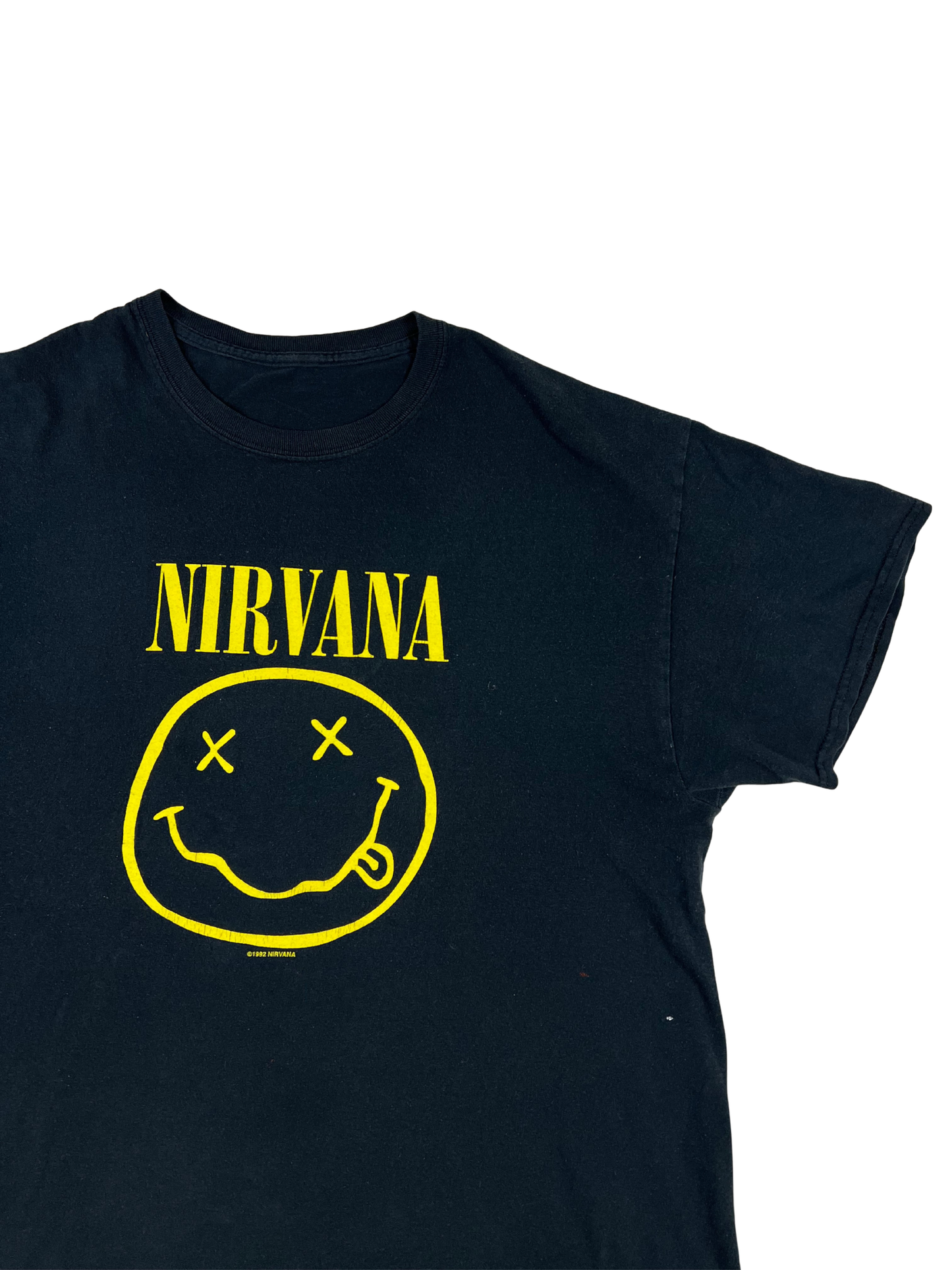 Y2K Nirvana Smiley Face T-shirt