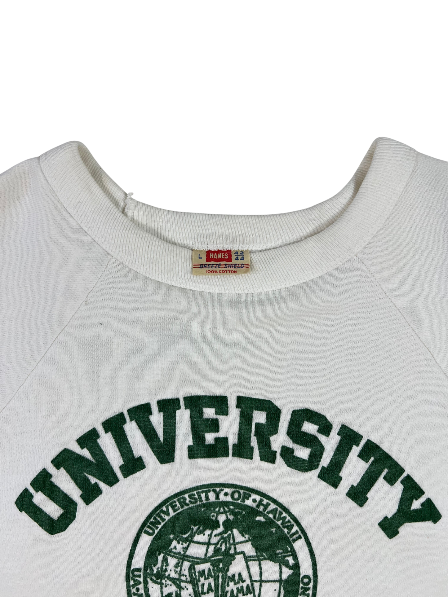 1950s University of Hawaii Hanes Breeze Shield Short Sleeve Sweatshirt