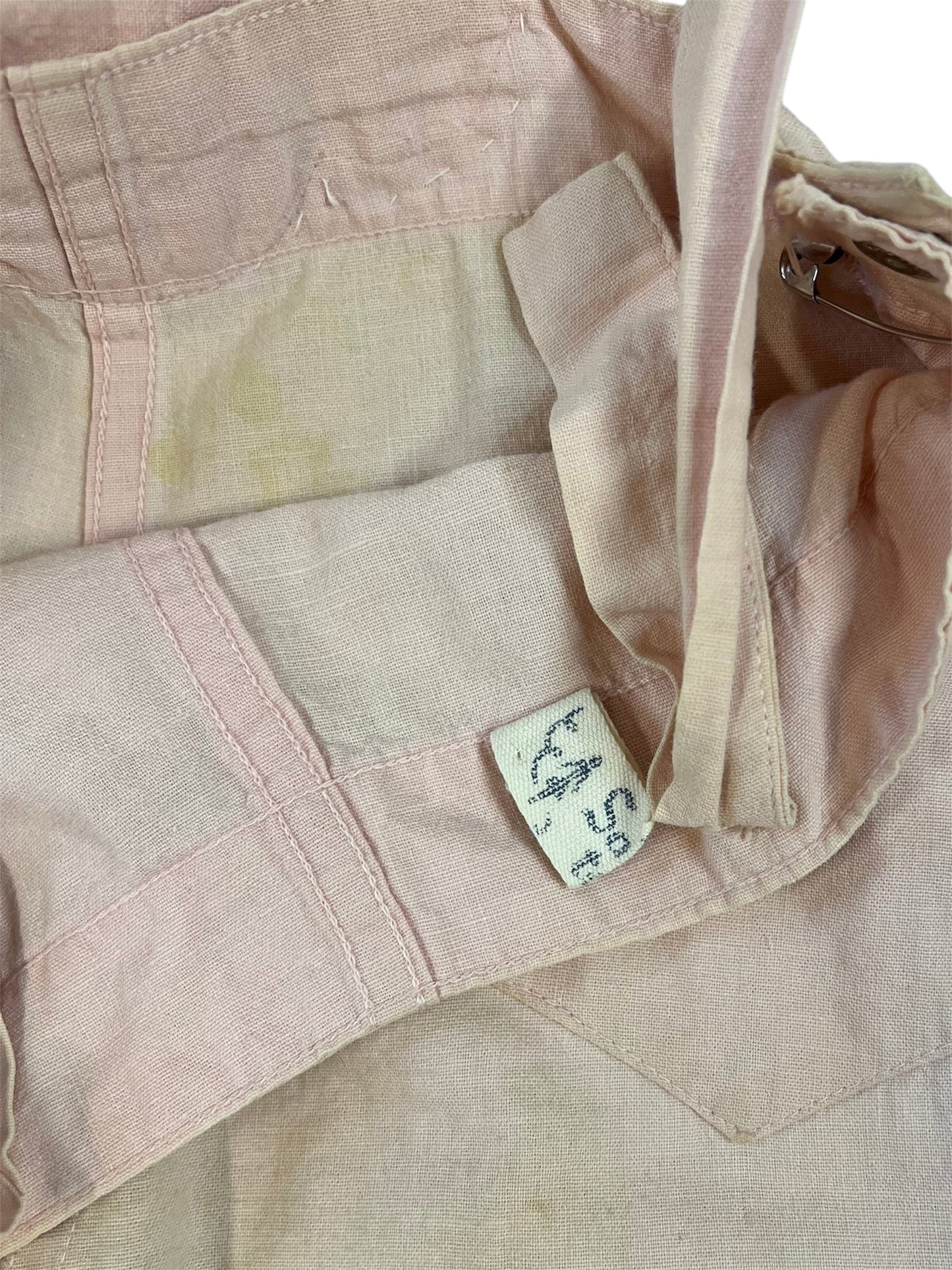 1950s Children’s Pastel Pink Bunny Overalls