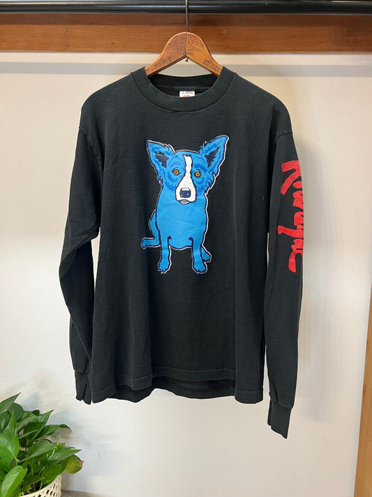 90s George Rodriguez "Blue Dog" Longsleeve