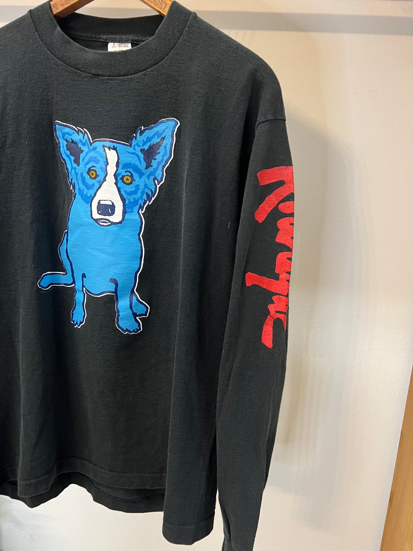 90s George Rodriguez "Blue Dog" Longsleeve