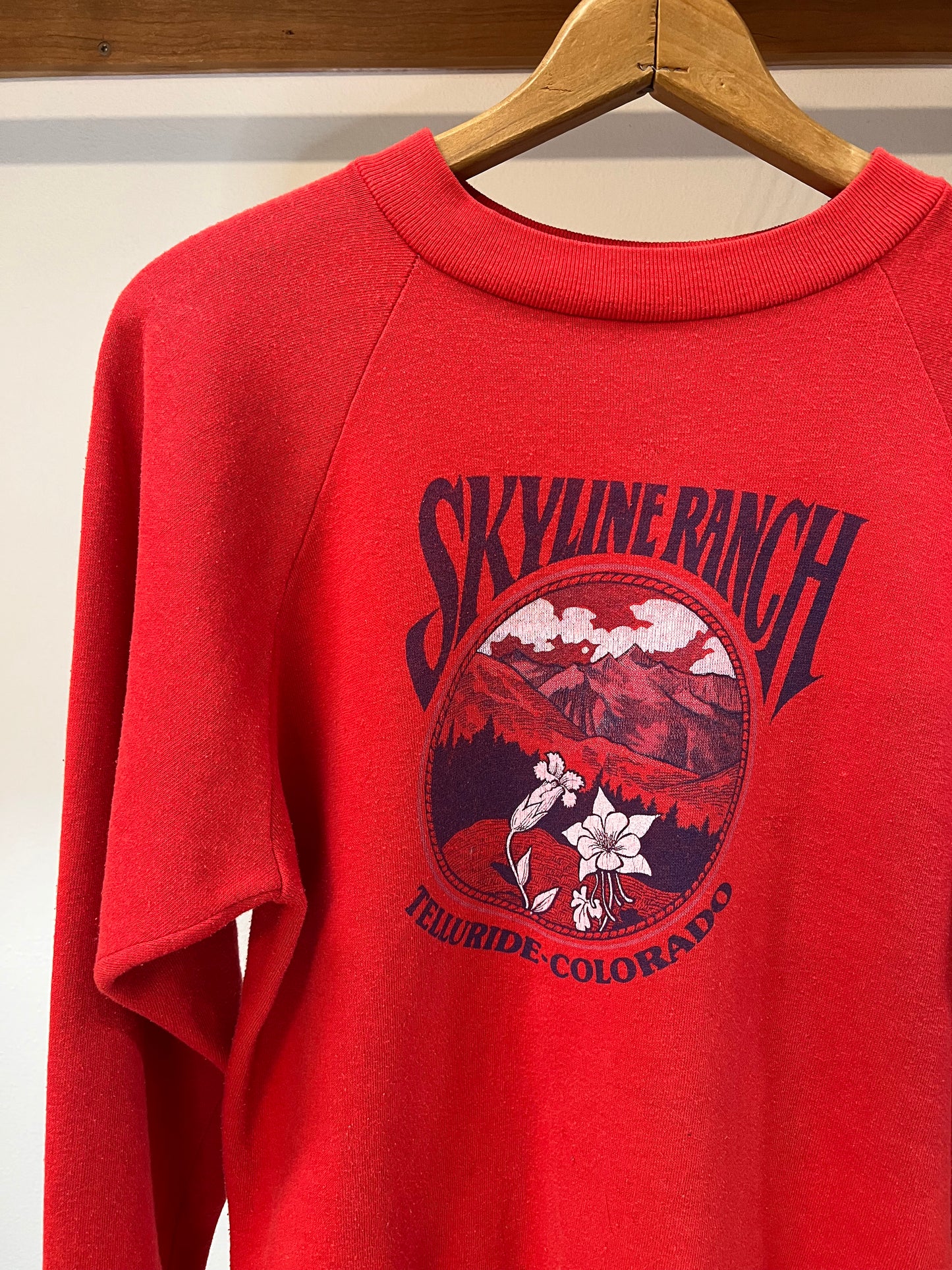 80s Skyline Ranch Raglan Crewneck